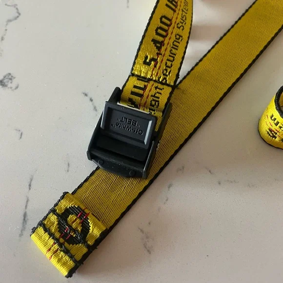 OFF-WHITE Belt - Spring/Summer 2019 Collection by Virgil Abloh - Yellow Canvas OFF-WHITE Belt - Spring/Summer 2019 Collection by Virgil  main image 2